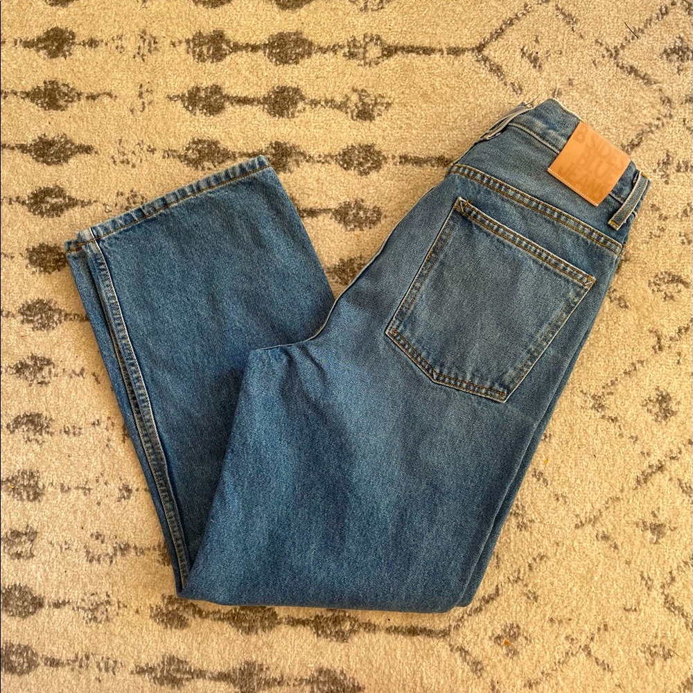 B Sides High Rise Relaxed Straight Jeans